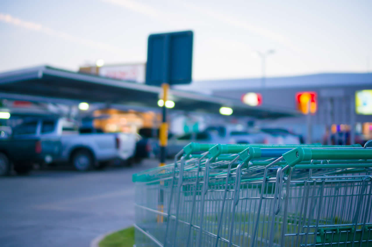 Supermarket car park